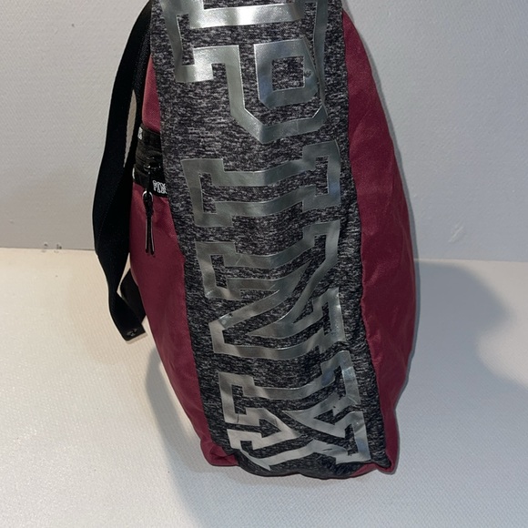 PINK Victoria's Secret Pink and Black Tote with Animal Print Accents - Picture 6 of 13